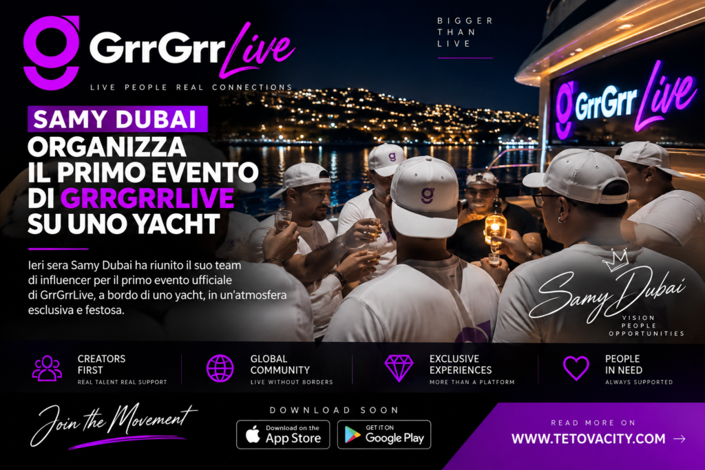Samy Dubai organizza il primo evento di GrrGrrLive su uno yacht
