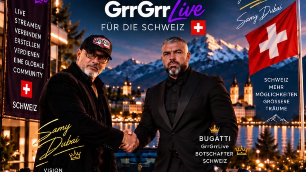 SAMY DUBAI MACHT BUGATTI ZUM BOTSCHAFTER VON GRRGRR LIVE FÜR DIE SCHWEIZ